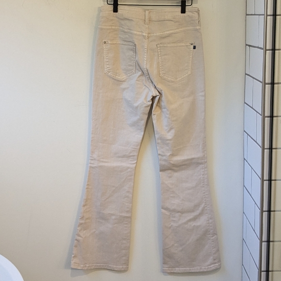 Anthropologie Pilcro Women's The Icon Flare Leg Cream White Jeans Size 29 - Picture 5 of 10